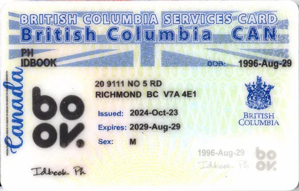 Buy British Columbia (BC-SERVICES CARD) fake ID front view online