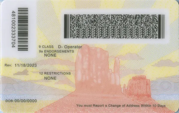 Buy Arizona-new fake ID front view online