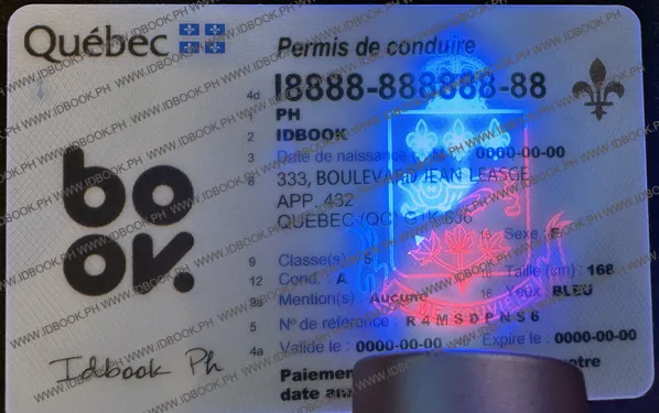 Buy Quebec fake ID front view online
