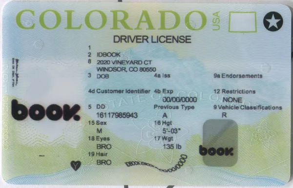 Buy Colorado-old fake ID front view online