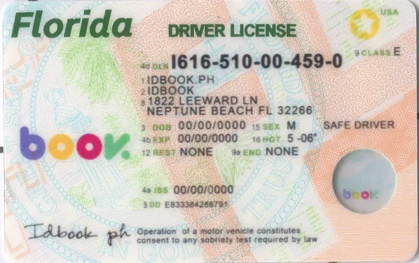 Buy Florida fake ID front view online