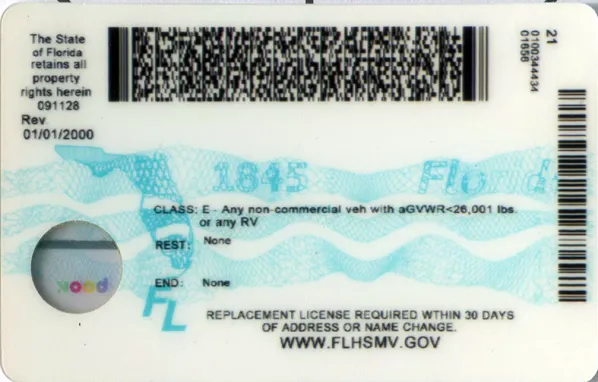 Buy Florida fake ID front view online