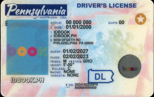 Buy Pennsylvania-new fake ID front view online