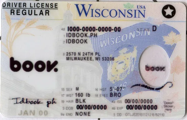 Buy Wisconsin-old fake ID front view online