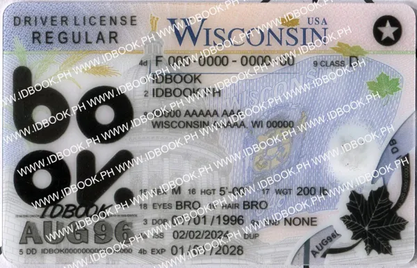 Buy Wisconsin-new fake ID front view online