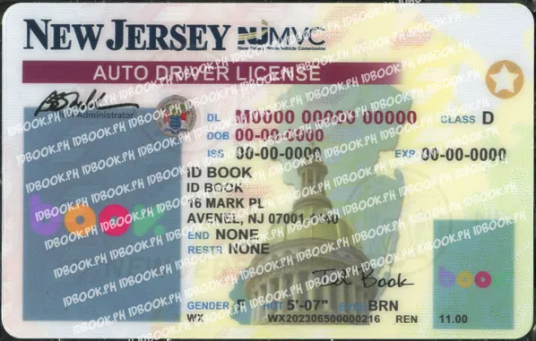Buy New Jersey-new fake ID front view online
