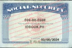 SOCLAL SECURITY fake ids